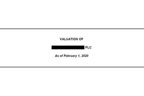 Valuation Report for a UK-based Specialty Retail Business project