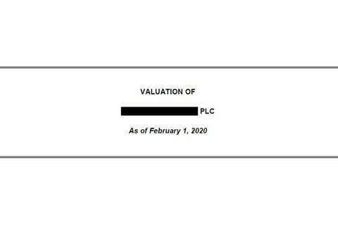 Valuation Report for a UK-based Specialty Retail Business project