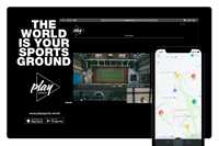 PlaySports Booking App and Landing Page