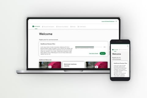 UX/UI Design for Online Retirement Web App project