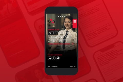 Web Design for Career Mobile Site project