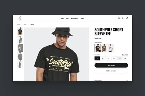 Visual Designer for Men's Apparel Marketplace/eCommerce Project project