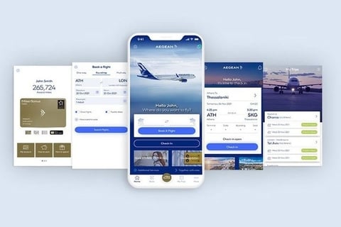 Aegean Airlines Mobile App UI/UX Design project