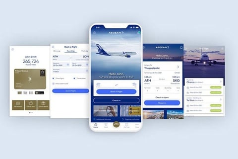 Aegean Airlines Mobile App UI/UX Design project