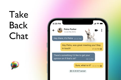 App and Pitch Design for a Web3 Chat Platform project