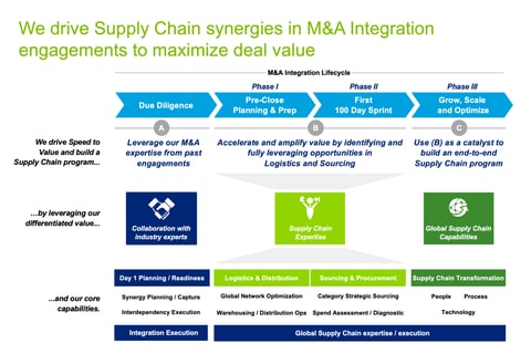 Post Merger Integration Support and Value Capture project
