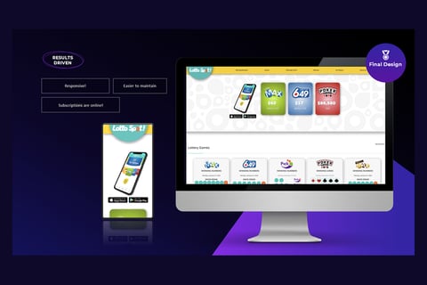 New Lottery Site UX & Motion Design for Lottery Kiosk Ads project
