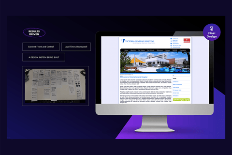 Victoria General Hospital | UX Redesign project