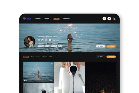 Collaboration Platform for Photographers | Gump project