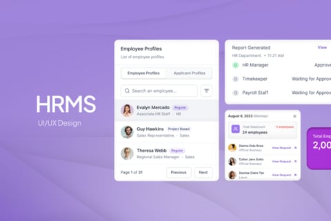 UI/UX Design for Human Resource Management System (HRMS) project