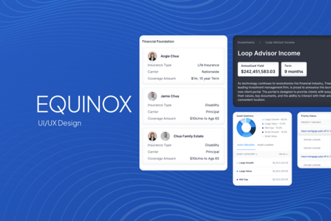UI/UX Design for Equinox a Finance Application project