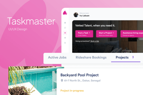 UI/UX Design for Taskmaster a Marketplace for All project