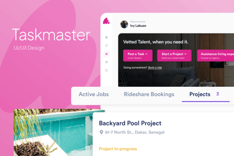 UI/UX Design for Taskmaster a Marketplace for All project