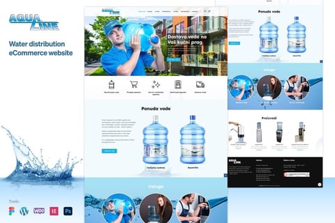 Aqualine: Water Distribution eCommerce Website project