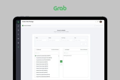 Grab | Increasing Efficiency in Making Rental Packages project