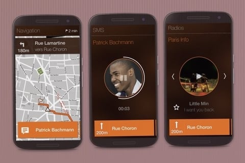 Connected Car Visionary App Design for Orange Telecom project