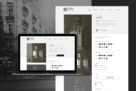 Numera | Responsive Website for the Exclusive Lighting Brand project