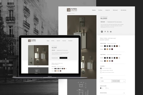 Numera | Responsive Website for the Exclusive Lighting Brand project