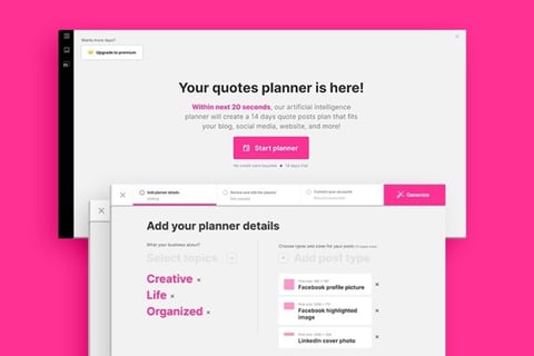 Quotes Planner SaaS project