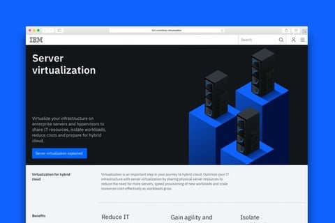 Redesign | IBM Z Server Virtualization Web Page project