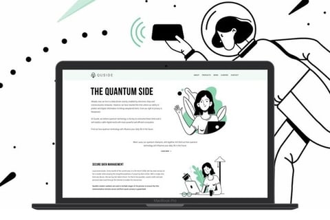 Vector Illustration for Quside's Web and Linkedin project