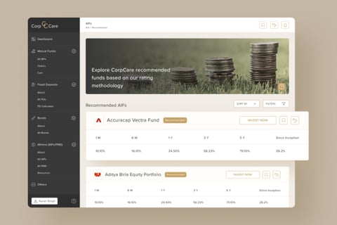 CorpCare | Investment App for Corporates and HNI's project