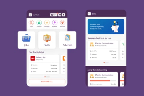 Rojgary | Jobs and Skill Development App for Blue-collar Workers project