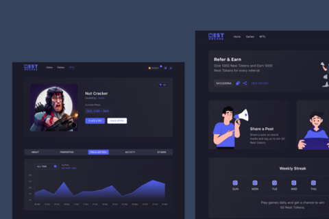 Nest Arcade | Crypto Gaming Platform with NFT Marketplace project