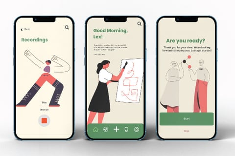 Somatic Mobile Apps – UX/UI Design project