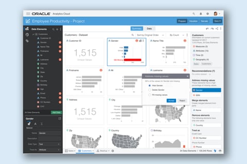 Oracle Analytics Cloud Machine Learning Recommendations project