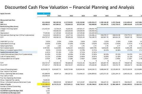 DCF and Relative Valuation of a Private Company project