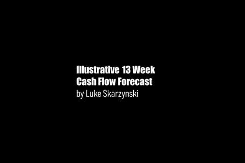 Thirteen-week Cash Flow Forecast project