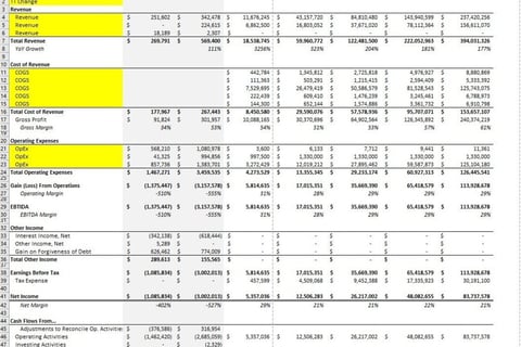 Detailed Financial and Valuation Model for Tech Subscription Company project