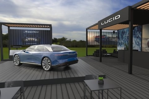 Exhibit Design for Lucid Motors for Monterey Car Week 2022 project
