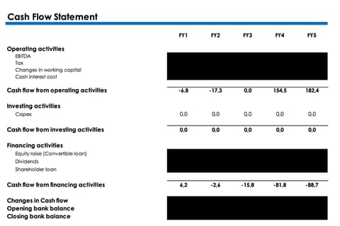 DCF Valuation for Medtech Startup project