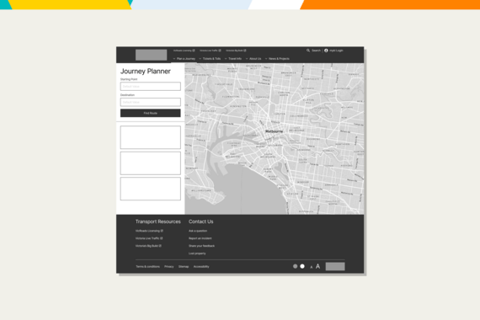 Research, IA, and Prototype for The Department of Transports Travel Planning Platform project