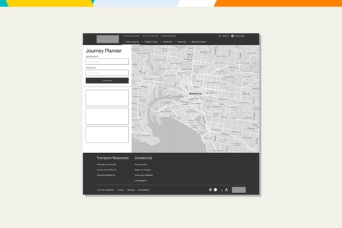 Research, IA, and Prototype for The Department of Transports Travel Planning Platform project