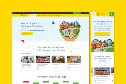 Web UI/UX Design for Aviva's Corporate Responsibility Portal project