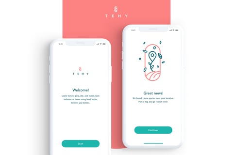 Tehy App Visual Identity and UI project