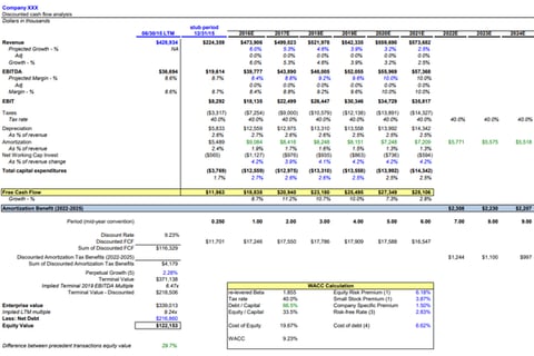 DCF-based Valuation Model for Stock Option Grant project