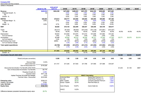 DCF-based Valuation Model for Stock Option Grant project
