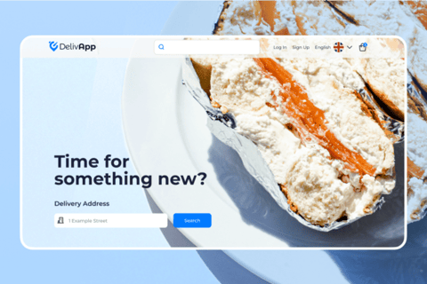 Product Design and UI for a Food Delivery Platform project