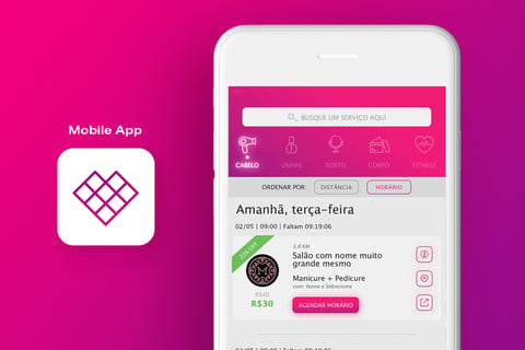 Beauty Scheduling Mobile App project