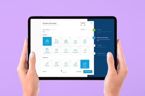 User Research and Interface Design for Insurance Application project