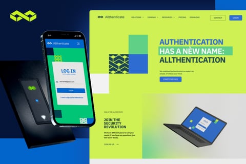 Website and App Redesign for an Authentication Startup project