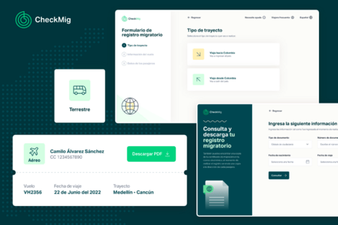 Digital Form for Migrating to Colombia project