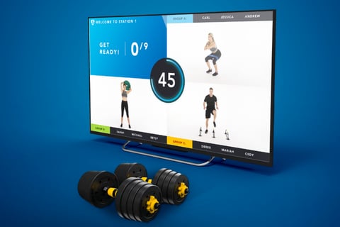 TV Interface Redesign and an Admin Portal for a Gym's Training Circuit project