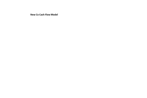 Cash Flow Model project