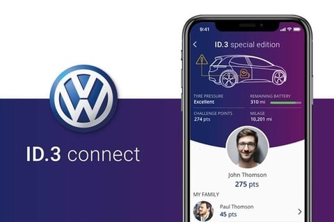 UX and UI for Volkswagen Electric Vehicle Application Design project