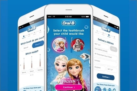 UI and UX for Oral-B eCommerce Campaign Microsite project